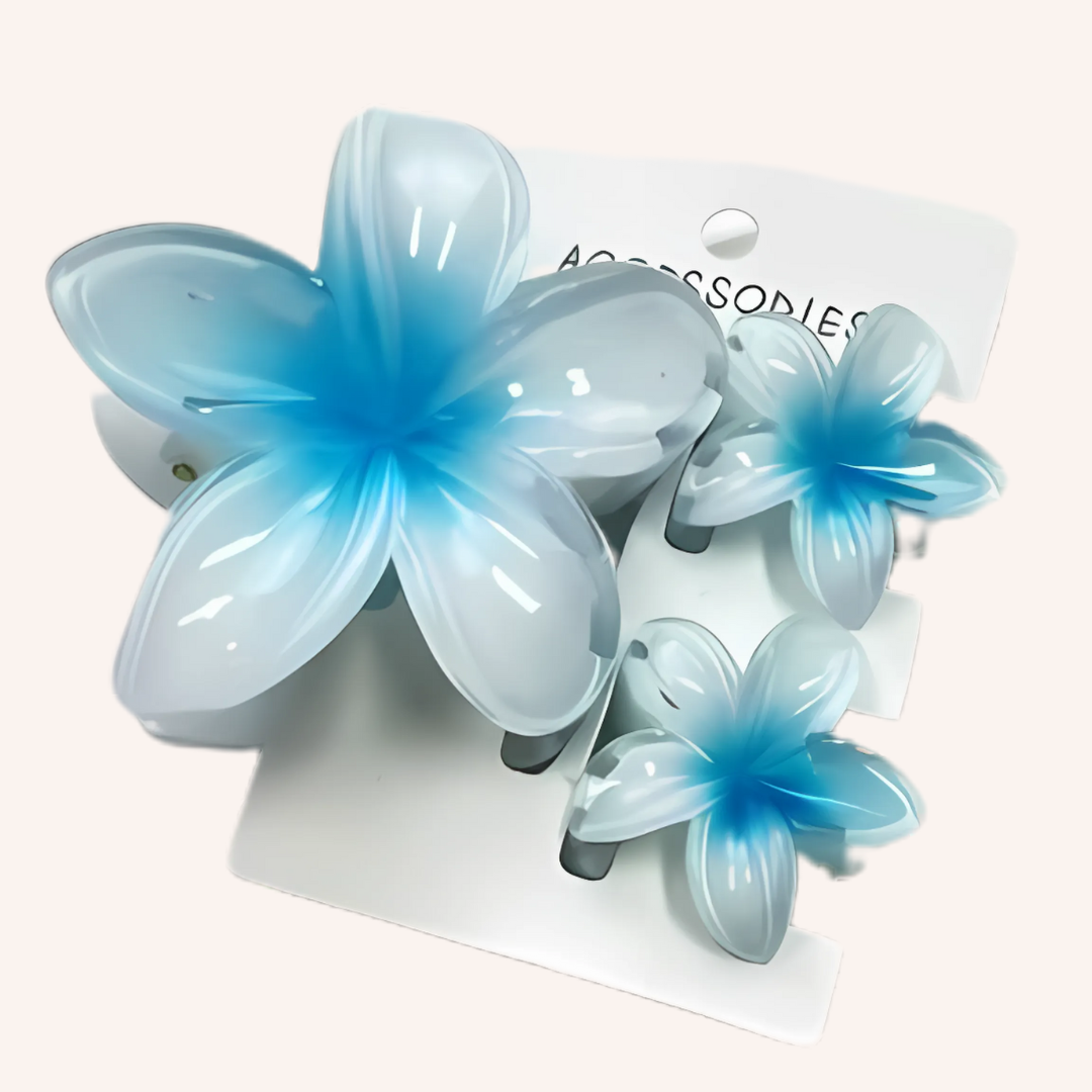 3 Pinces à cheveux Fleurs
