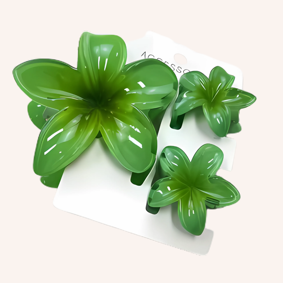 3 Pinces à cheveux Fleurs