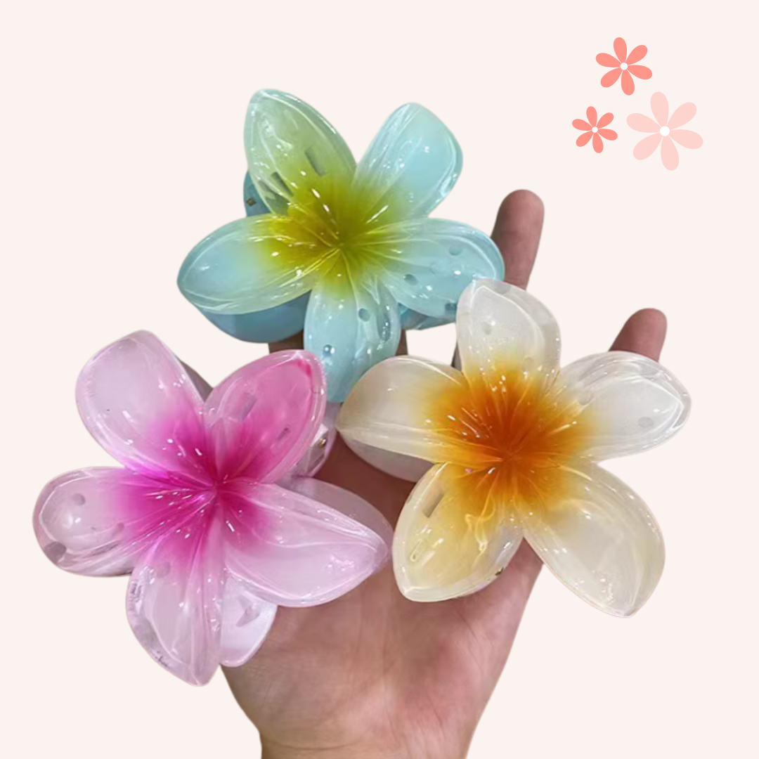 3 Pinces à cheveux Fleurs