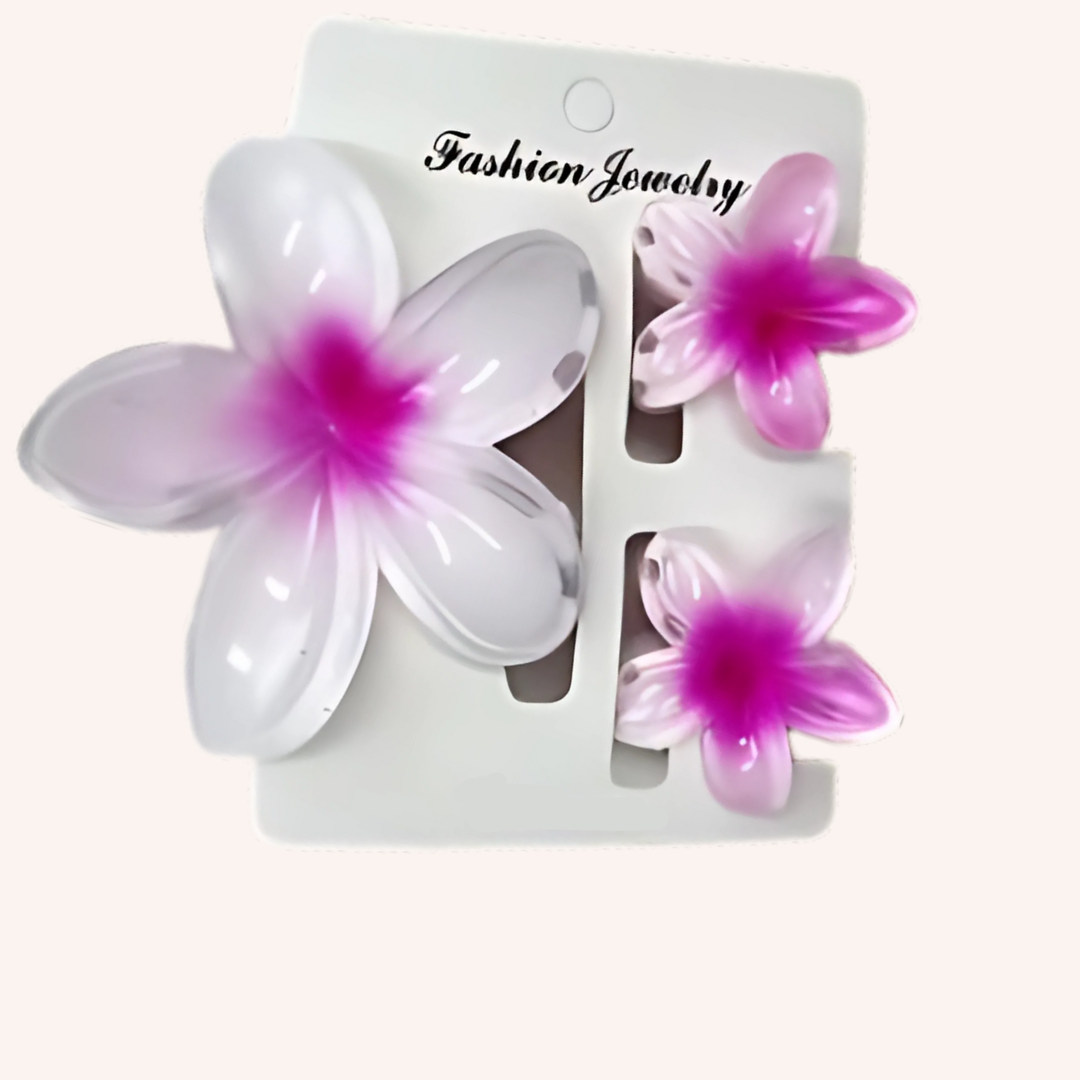 3 Pinces à cheveux Fleurs