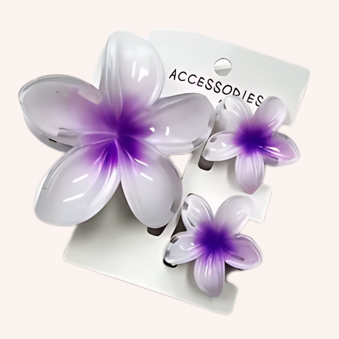3 Pinces à cheveux Fleurs