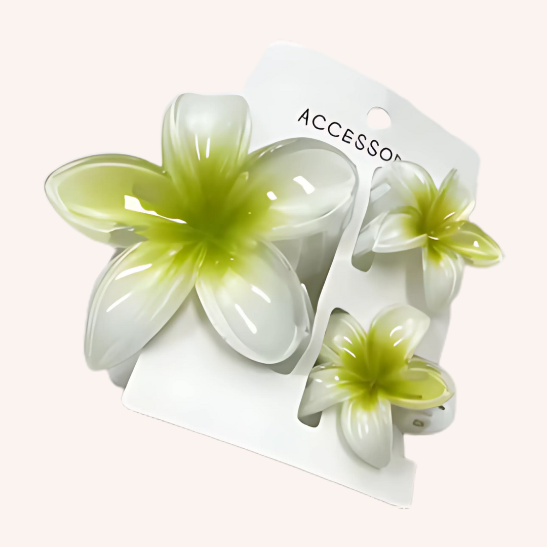 3 Pinces à cheveux Fleurs